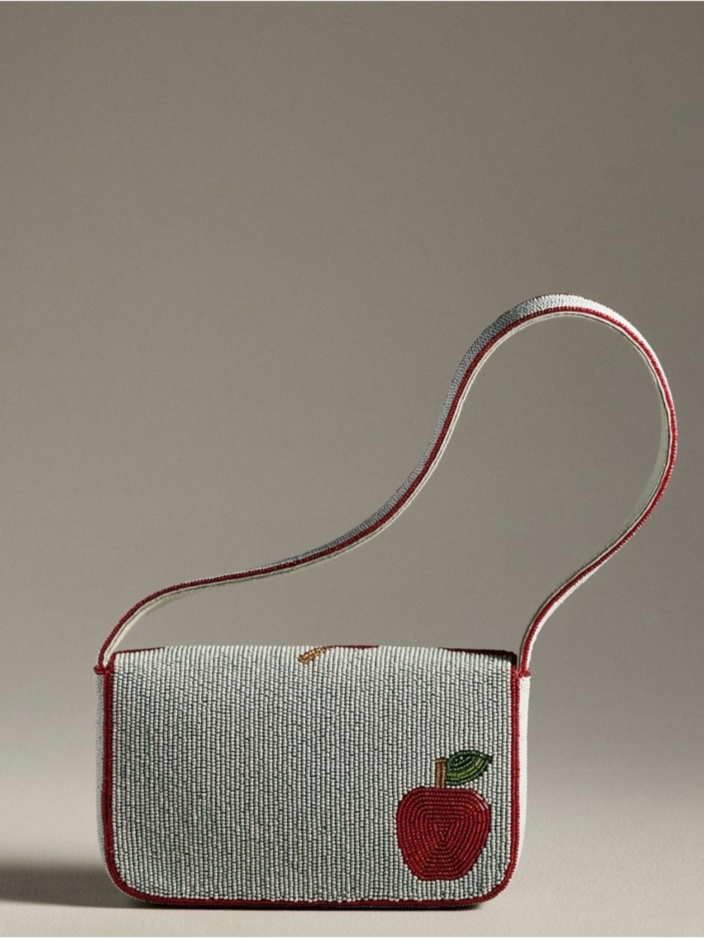 Anthropologie The Fiona Beaded Bag Icon Edition Apples NWT - Picture 2 of 12